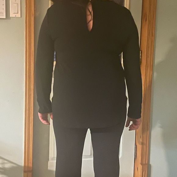 Vero Moda peep neck scoop neck long sleeve top - Picture 8 of 8